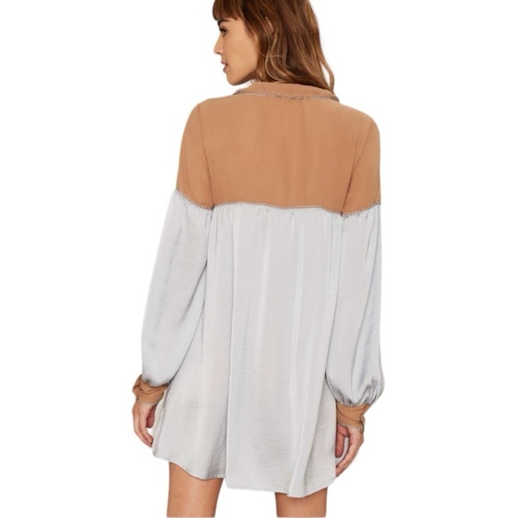For Love & Lemons Skivvies Soliana Sleep Shirt Dress Women’s Small Lounge *Flaw - Picture 3 of 16